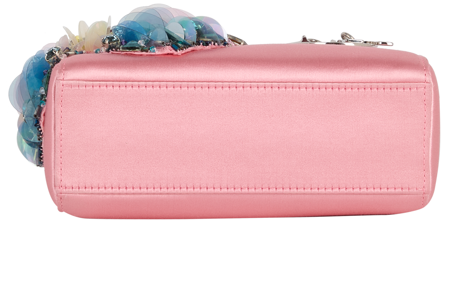 Mini Butterfly Embellished Lady Dior, &pound;2,400, Handbags, Pink, Satin, Top view